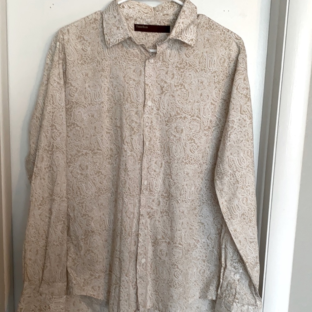 Paisley Perry Ellis button up shirt
